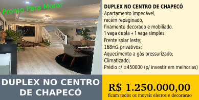 Cobertura Duplex no Centro de Chapeco
