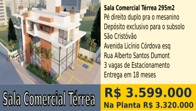 Sala Comercial Terrea Sao Cristovao